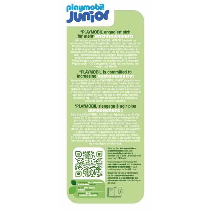 PLAYMOBIL Junior 71707 Mickey avec bateau, Flotte dans l'eau, Jouet pour le bain, Junior & Disney, Des 12 mois
