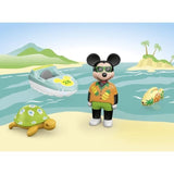 PLAYMOBIL Junior 71707 Mickey avec bateau, Flotte dans l'eau, Jouet pour le bain, Junior & Disney, Des 12 mois