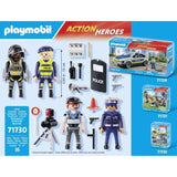PLAYMOBIL 71730 Set métiers de la police 4 policiers, Action Heroes, Les policiers, 35 pieces, Des 4 ans
