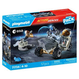 PLAYMOBIL 71734 Mission spatiale, Action Heroes, L'espace, Starter Pack, 57 pieces, Des 4 ans