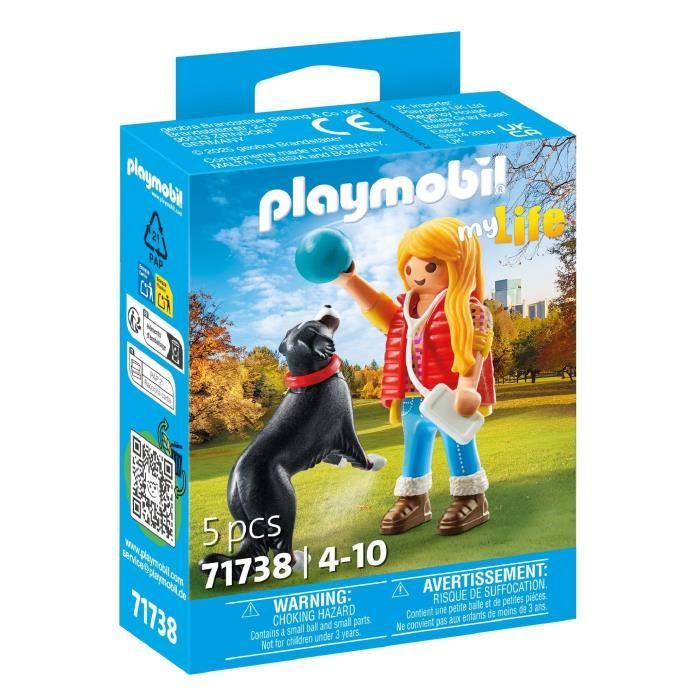 PLAYMOBIL 71738 Jeune fille avec chien de montagne