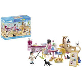PLAYMOBIL 71744 Bar a chats avec 6 chats et 3 personnages, My Life, 72 pieces, Des 4 ans