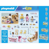PLAYMOBIL 71744 Bar a chats avec 6 chats et 3 personnages, My Life, 72 pieces, Des 4 ans