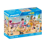 PLAYMOBIL 71744 Bar a chats avec 6 chats et 3 personnages, My Life, 72 pieces, Des 4 ans
