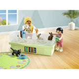 PLAYMOBIL 71753 Animalerie avec enclos a lapins, My Life, Soin des animaux, 30 pieces, Des 4 ans