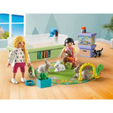 PLAYMOBIL 71753 Animalerie avec enclos a lapins, My Life, Soin des animaux, 30 pieces, Des 4 ans