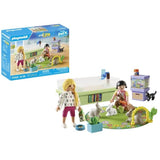 PLAYMOBIL 71753 Animalerie avec enclos a lapins, My Life, Soin des animaux, 30 pieces, Des 4 ans