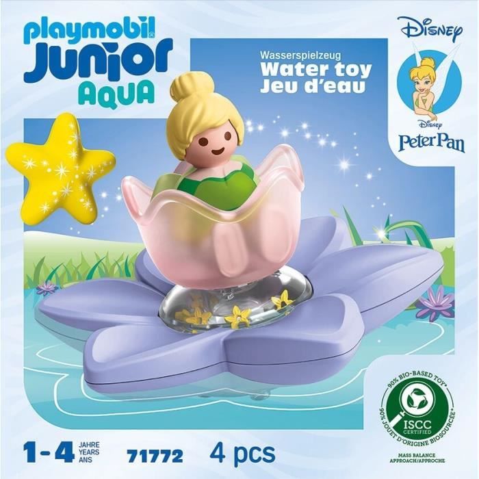 PLAYMOBIL JUNIOR 71772 Fée Clochette et fleur, Disney, 4 pieces, Des 12 mois