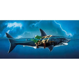 PLAYMOBIL 71793 Pirate et requin avec mâchoire articulée, Les pirates, 21 pieces, Des 4 ans