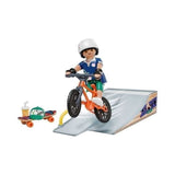 PLAYMOBIL 71798 Rider avec rampe, skate et BMX, My Life, Promo pack, 17 pieces, des 4ans