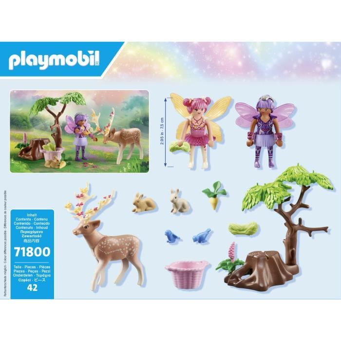 PLAYMOBIL 71800 Duo de fées avec animaux de la foret, Princess Magic Starter Pack, 42 pieces, Des 4 ans