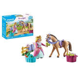 PLAYMOBIL 71801 Princesse cavaliere, cheval et matériel équestre, Princess Magic, 39 pieces, Des 4 ans