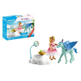 PLAYMOBIL 71802 Princesse et poulain ailé avec nuage, Princess Magic, 16 pieces, Des 4 ans