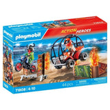 PLAYMOBIL 71808 Duo de cascadeurs avec quad et moto, City Action, Promo pack, 44 pieces, Des 4 ans