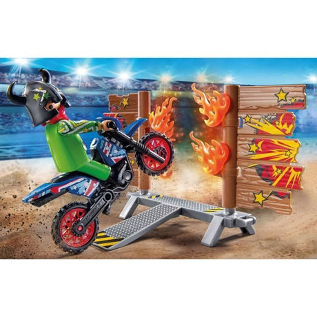 PLAYMOBIL 71808 Duo de cascadeurs avec quad et moto, City Action, Promo pack, 44 pieces, Des 4 ans