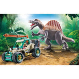 PLAYMOBIL 71820 Spinosaure, chercheur et véhicule a grue pivotante, Dinos, 60 pieces, Des 4 ans