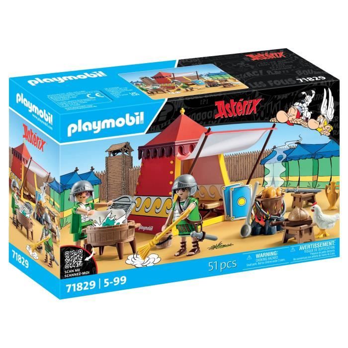 PLAYMOBIL 71829 Tente des légionnaires, Astérix, Personnages de la BD, Des 5 ans