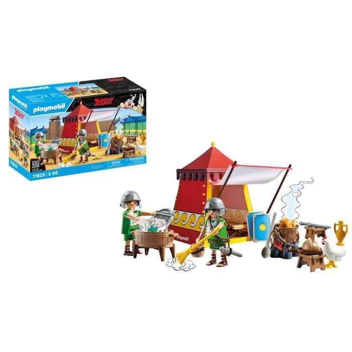 PLAYMOBIL 71829 Tente des légionnaires, Astérix, Personnages de la BD, Des 5 ans