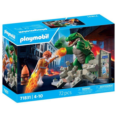 Playmobil 71831 Les super-héros contre le lézard géant, Super Heroes