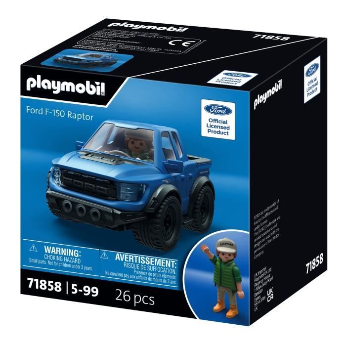 Playmobil 71858 Ford F-150 Raptor, Playmobil voiture Icon Cars, Classic Cars, 25 pieces, Kidulte, Des 14 ans
