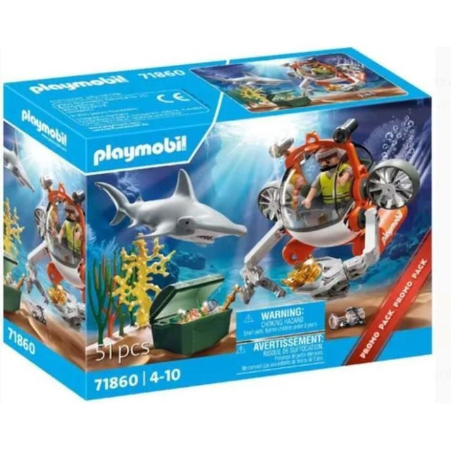 Playmobil 71860 Chasse au trésor avec sous-marin, Les explorateurs, Promo Packs, 51 pieces, Des 4 ans