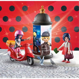 PLAYMOBIL 71864 Marinette a scooter & Kagami, Miraculous, 17 pieces, des 5 ans