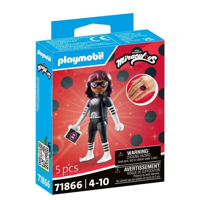 PLAYMOBIL 71866 Lady Wifi, Miraculous Personnage du dessin animé, 5 pieces, des 4 ans