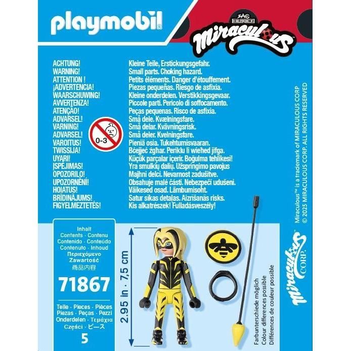 PLAYMOBIL 71867 Vesperia, Miraculous Personnage du dessin animé, 5 pieces, des 4 ans