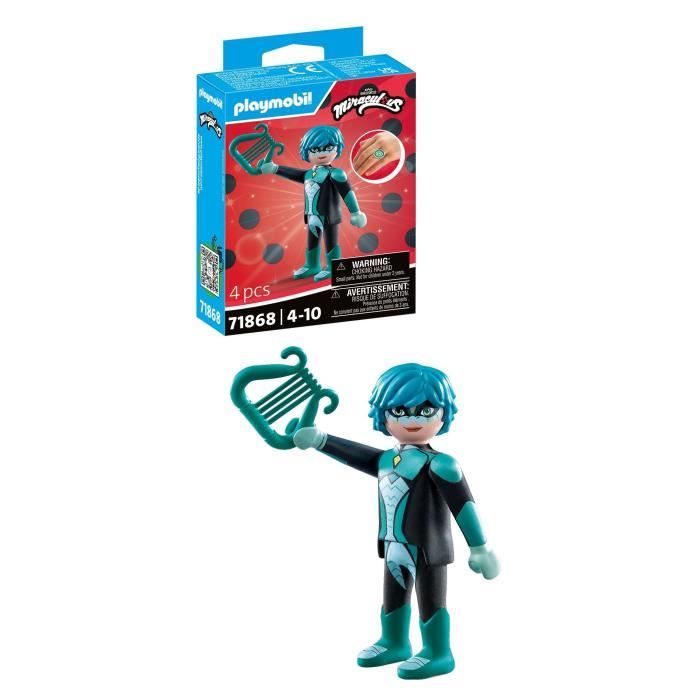 PLAYMOBIL 71868 Viperion, Miraculous Personnage du dessin animé, 4 pieces, des 4 ans