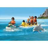 Playmobil 71905 Scooter des mers, banane tractée & 4 personnages, My Life Vacances a la plage, 22 pieces, des 4 ans