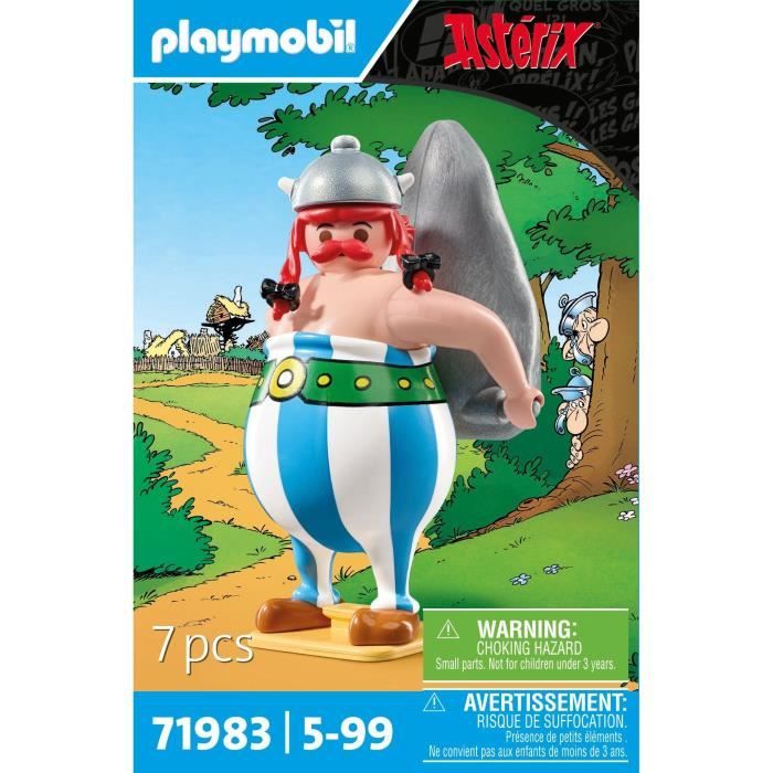 PLAYMOBIL 71983 Obélix et son ménhir, Astérix, Personnages de la BD, Des 5 ans