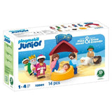 Playmobil Junior 72001 La creche de Noel, Playmobil Junior, 14 pieces, Des 12 mois