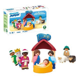 Playmobil Junior 72001 La creche de Noel, Playmobil Junior, 14 pieces, Des 12 mois