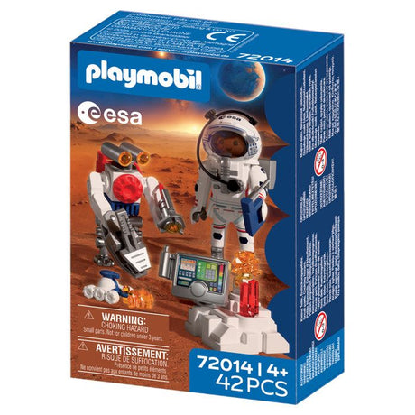 Playmobil 72014 Astronaute de l'ESA avec robot, L'espace, 42 pieces, des 4 ans