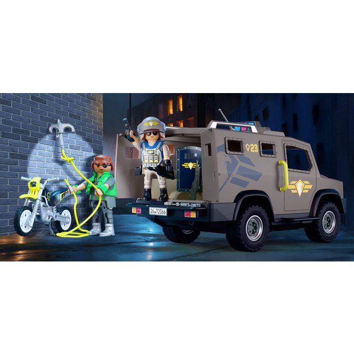 Playmobil 72066 Fourgon d'intervention des forces spéciales, City Action, Les policiers, Promo Pack, 56 pieces, des 4 ans