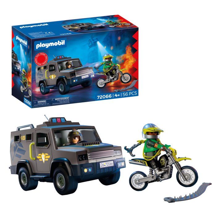 Playmobil 72066 Fourgon d'intervention des forces spéciales, City Action, Les policiers, Promo Pack, 56 pieces, des 4 ans