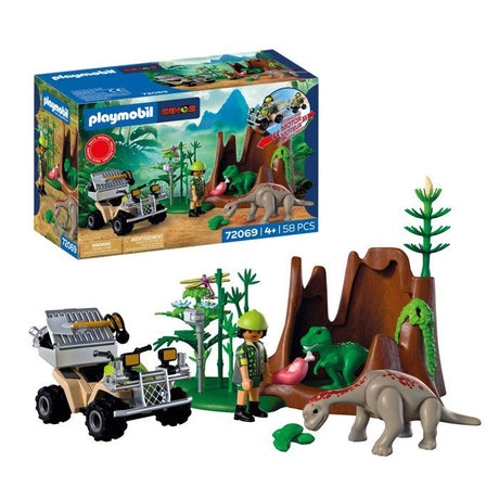 Playmobil 72069 L'antre du dinosaure, Dinos, Promo pack, 58 pieces, Des 4 ans