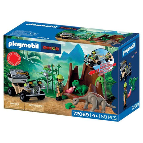 Playmobil 72069 L'antre du dinosaure, Dinos, Promo pack, 58 pieces, Des 4 ans