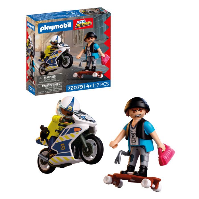Playmobil 72079 Course-poursuite en moto