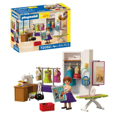 Playmobil 72082 Atelier de stylisme, My Life Le shopping, 64 pieces, Des 4 ans
