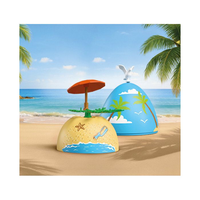 Playmobil 72101 oeuf 2en1 : Vacances a la Plage