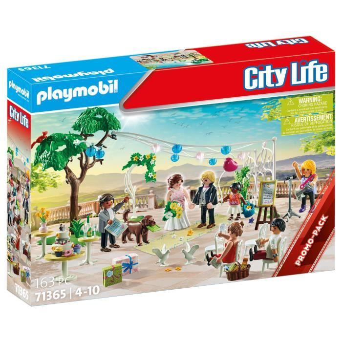 PLAYMOBIL 71365 Cérémonie de mariage, City Life, Le mariage, 163 pieces, Des 4 ans