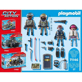 PLAYMOBIL 71146 Equipe des forces spéciales avec bandit, Les policiers, City action, 37 pieces, Des 5 ans
