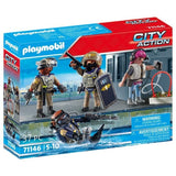 PLAYMOBIL 71146 Equipe des forces spéciales avec bandit, Les policiers, City action, 37 pieces, Des 5 ans