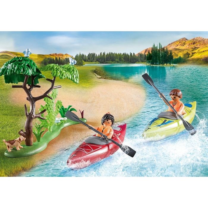 PLAYMOBIL 71425 Vacanciers avec tente, My Life, Camping, 54 pieces, des 4 ans