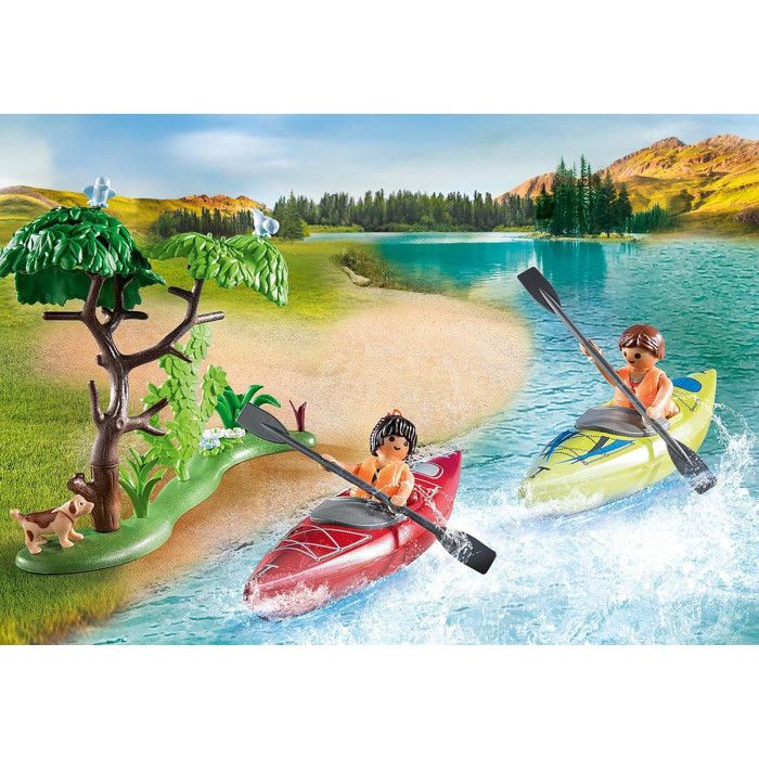 PLAYMOBIL 71425 Vacanciers avec tente, My Life, Camping, 54 pieces, des 4 ans