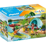 PLAYMOBIL 71425 Vacanciers avec tente, My Life, Camping, 54 pieces, des 4 ans