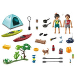 PLAYMOBIL 71425 Vacanciers avec tente, My Life, Camping, 54 pieces, des 4 ans