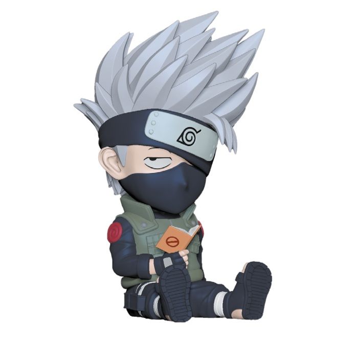 Tirelire - PLASTOY - Naruto - Kakashi - Plastique de haute qualité - Détails sculptés - Fonctionnelle