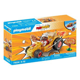 Playmobil 71634 - Kart Pizzaiolo - Moteur rétractable - 1 personnage - 36 accessoires - Multicolore